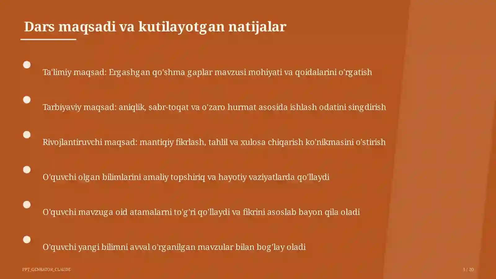 Ergashgan qo'shma gaplar (9-sinf) 3