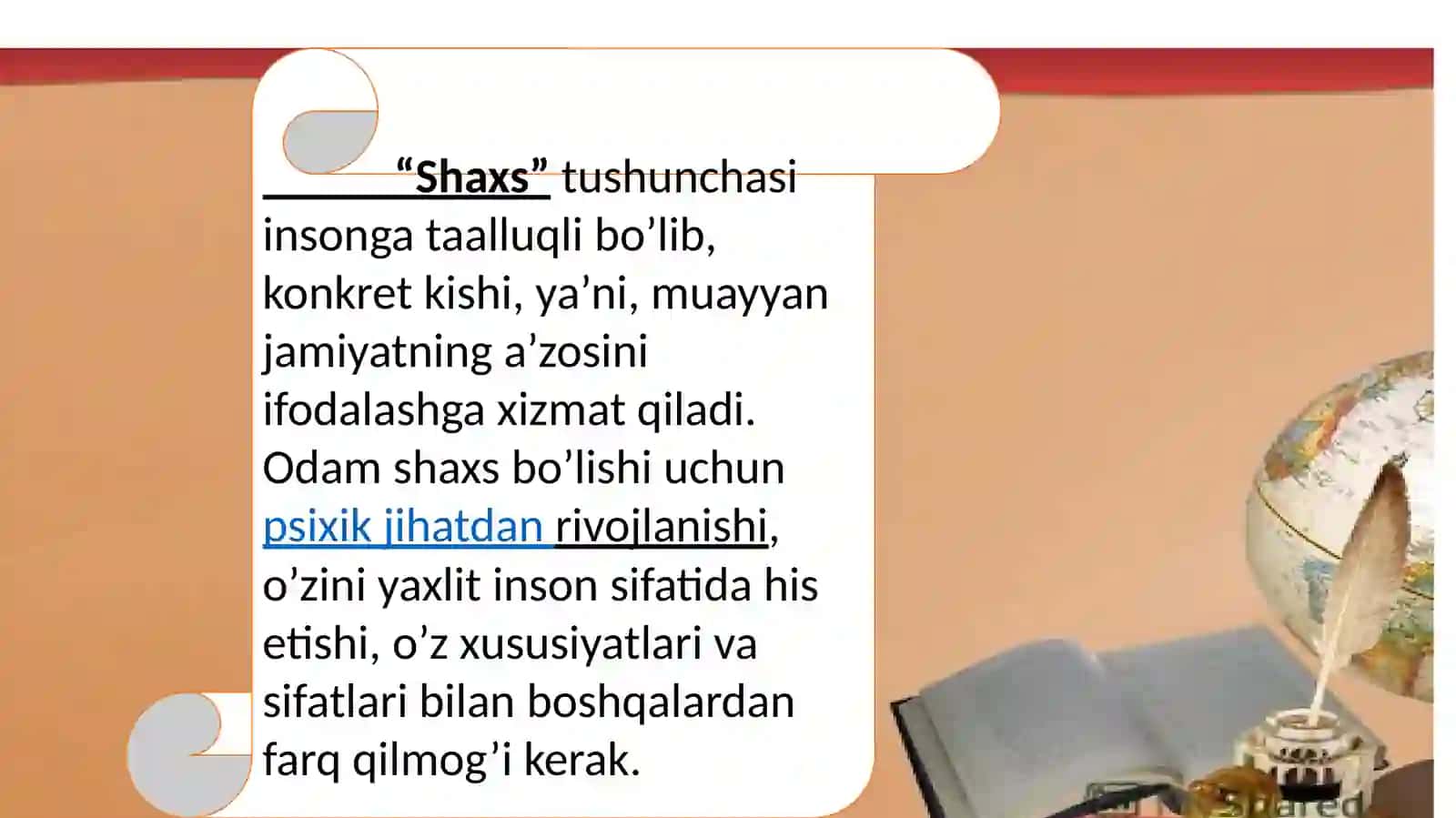 Rivojlanish va o‘sish. Shaxs rivojlanishi 3