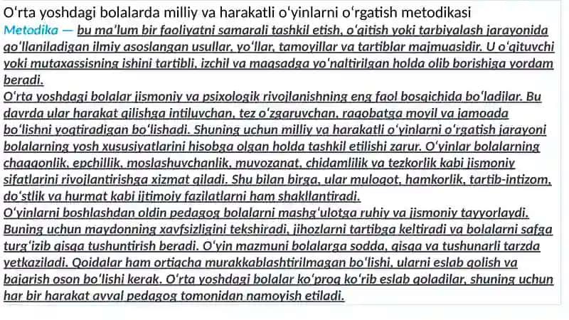 Milliy va Harakatli o'yinlar 3