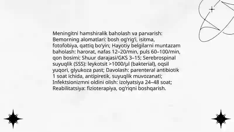 Asab tizimi yuqumli kasalliklar hamshiralik ishi 3