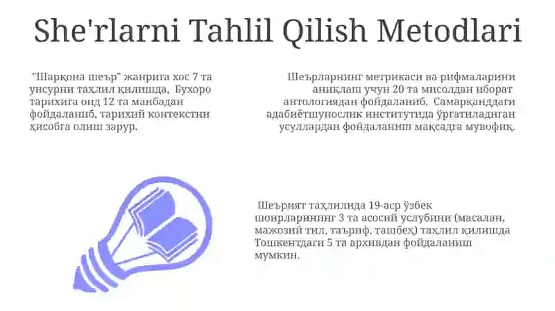 Lorik janrga xos sheriy mantlar ustida ishlash 3