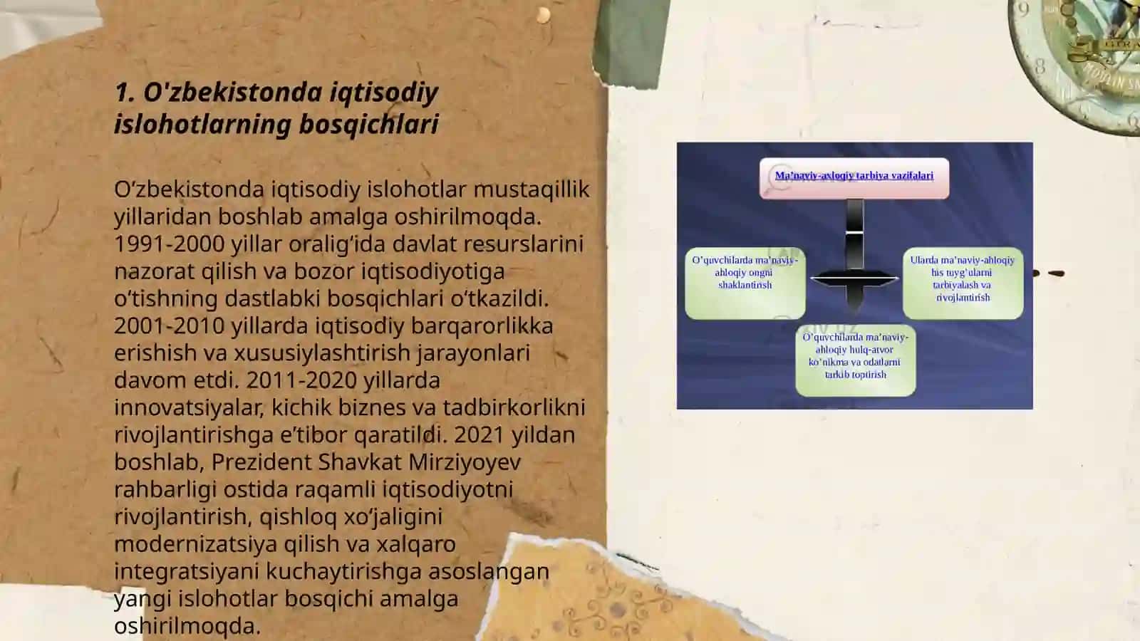 O'zbekistonda iqtisodiy islohotlarning bosqichlari 3