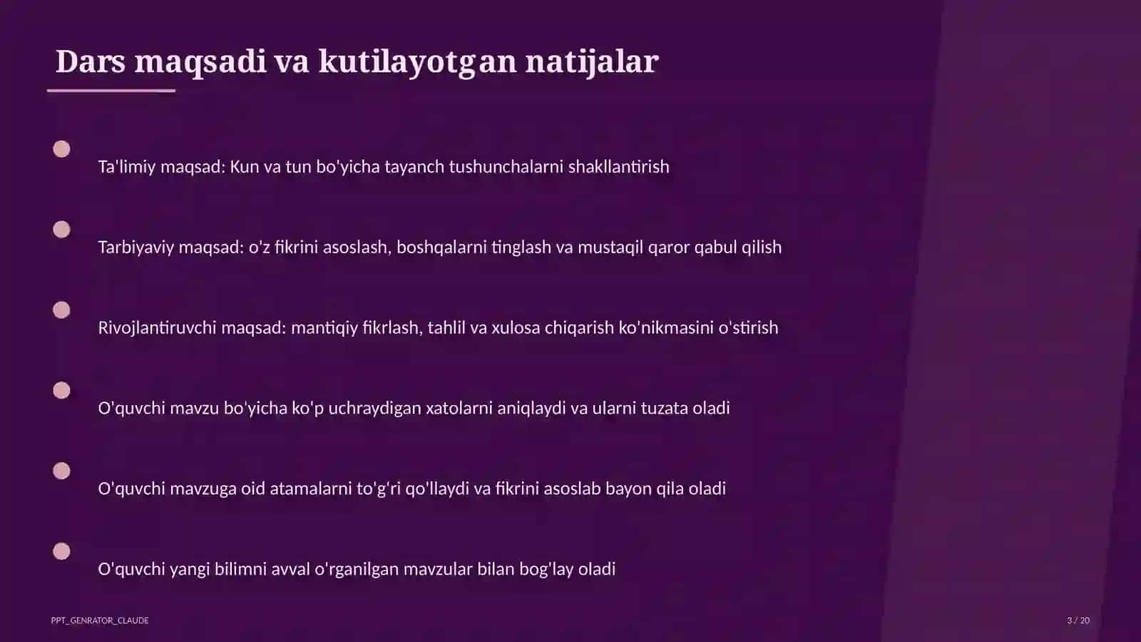 Kun va tun (1-sinf) 3
