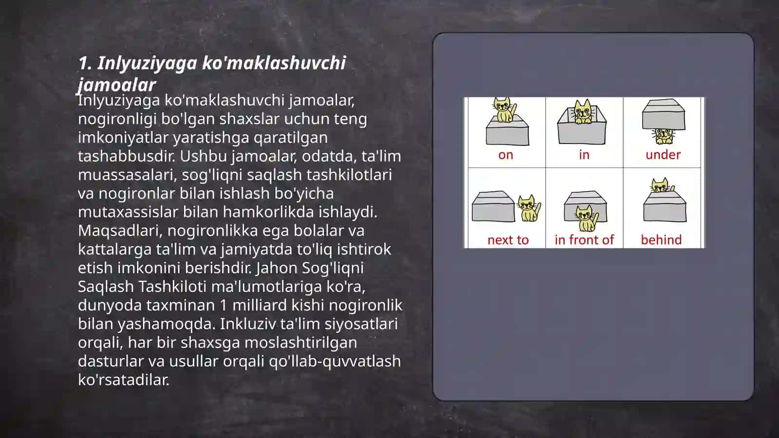 Alohida yordamga muhtoj bolani samarali inlyuziyasi uchun tashqi sharoitlar 3