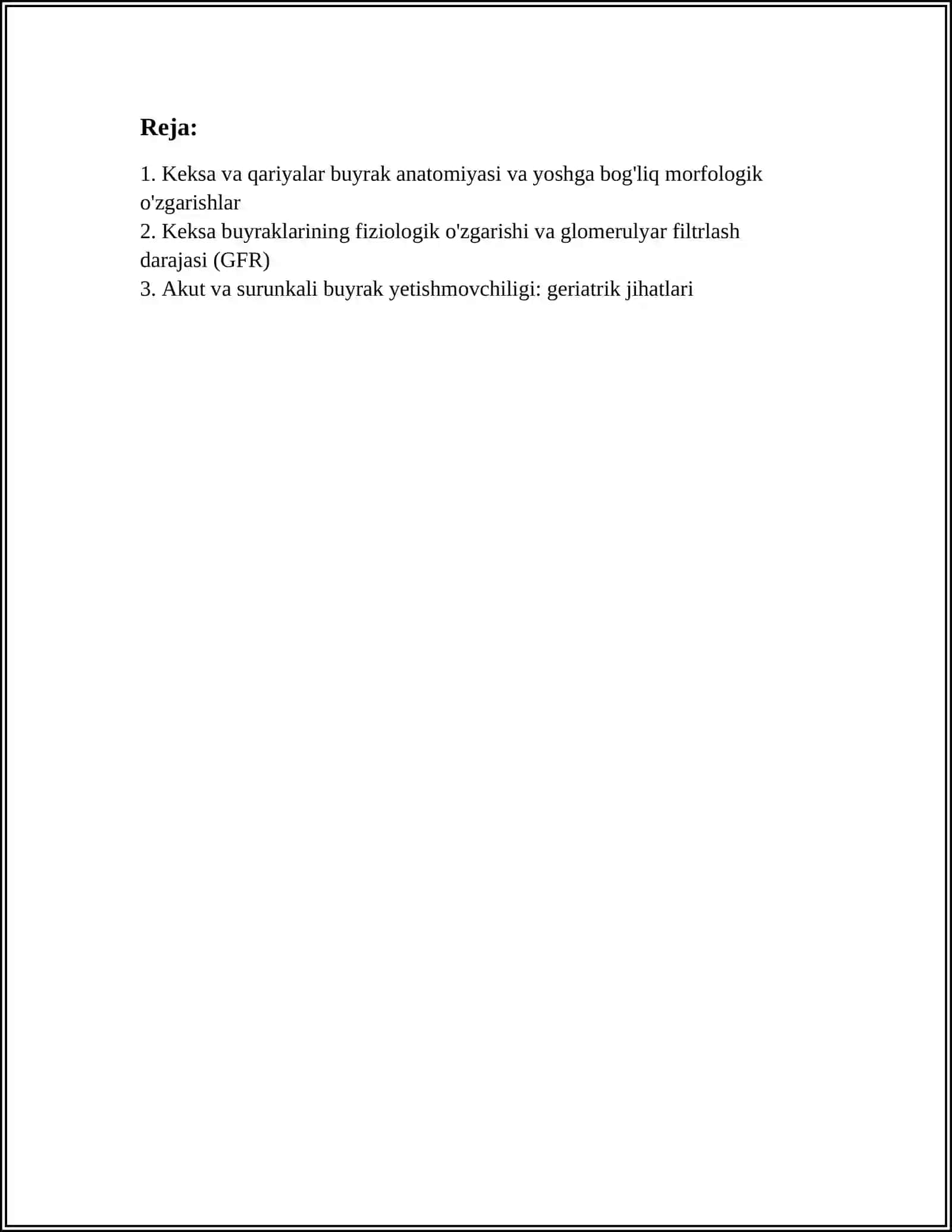 KEKSA VA QARIYALAR SIYDIK AJRATISH TIZIMNING ANATOMIK FIZIOLOGIK XUSUSIYATLARI 3