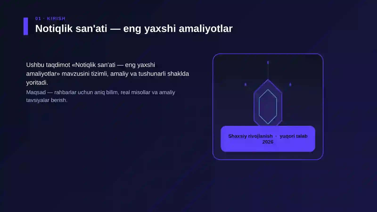 Notiqlik san'ati - eng yaxshi amaliyotlar 3