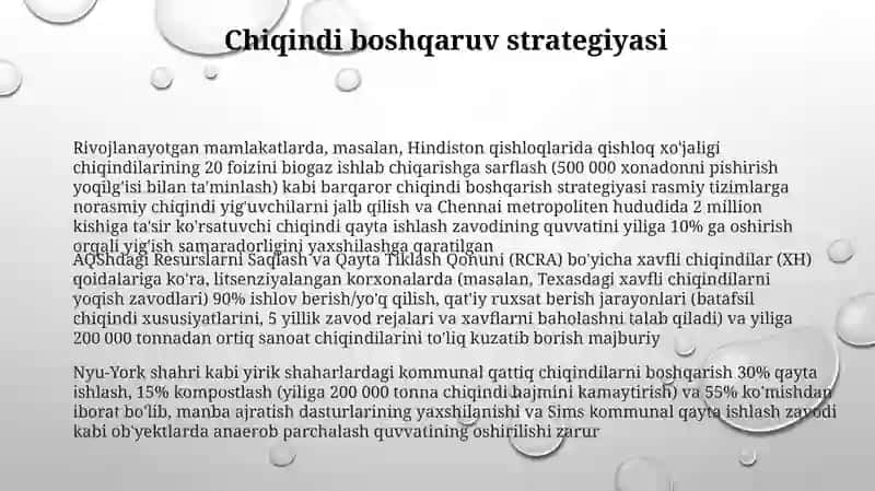 Barqaror chiqindi boshqarish strategiyasi 3