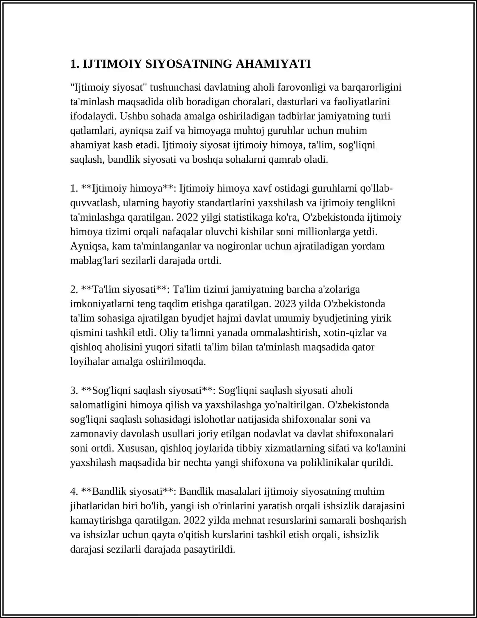 KUCHLI IJTIMOIY SIYOSAT - AHOLI FAROVONLIGINI OSHIRISH VA MUSTAQIL TARAQQIYOTNING OMILI EKANLIGI 3
