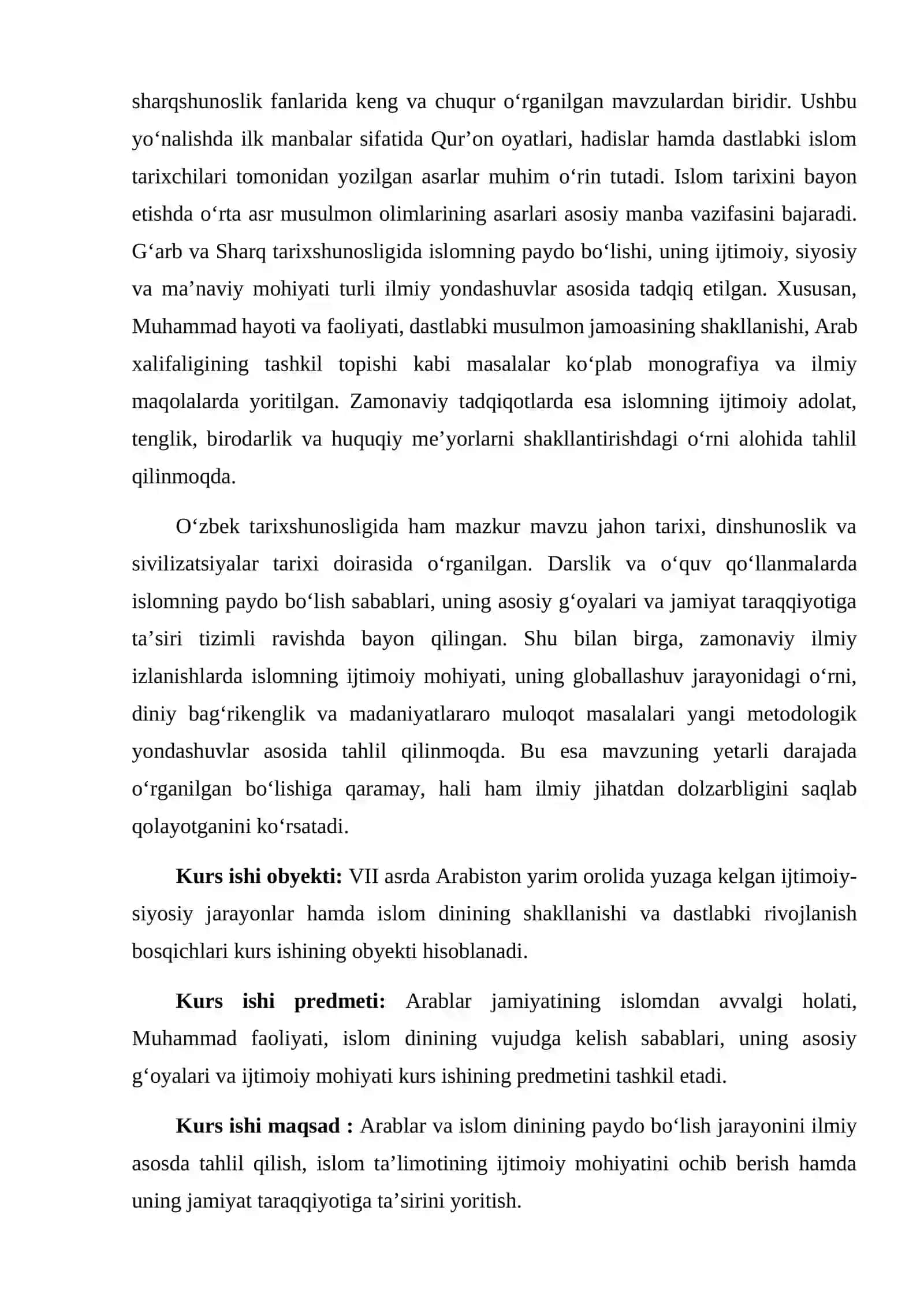 Arablar va islom dinining paydo bo'lishi 3