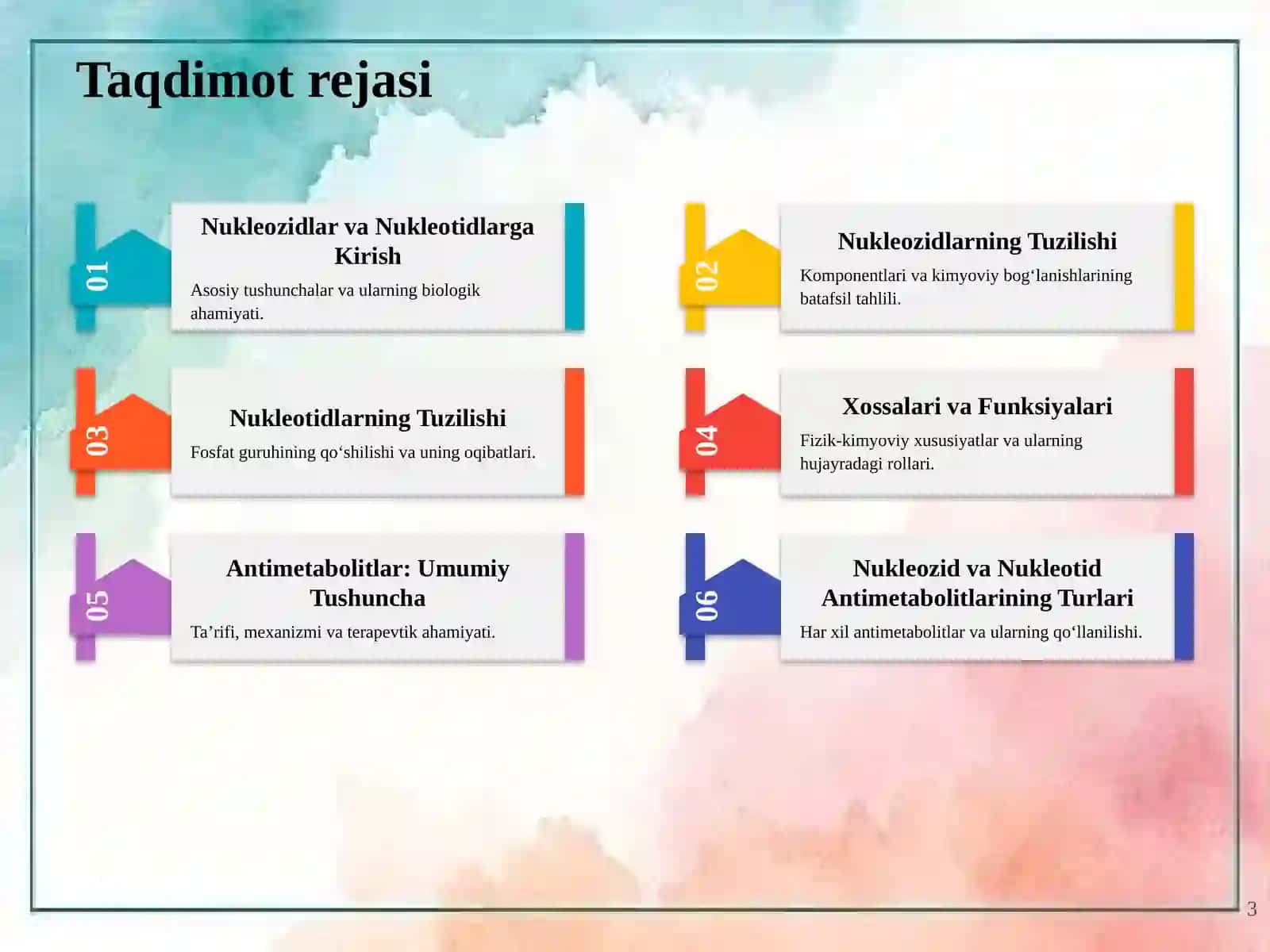 Nukleozidlar va Nukleotidlarning Kimyosi va Biologik Rollari 3