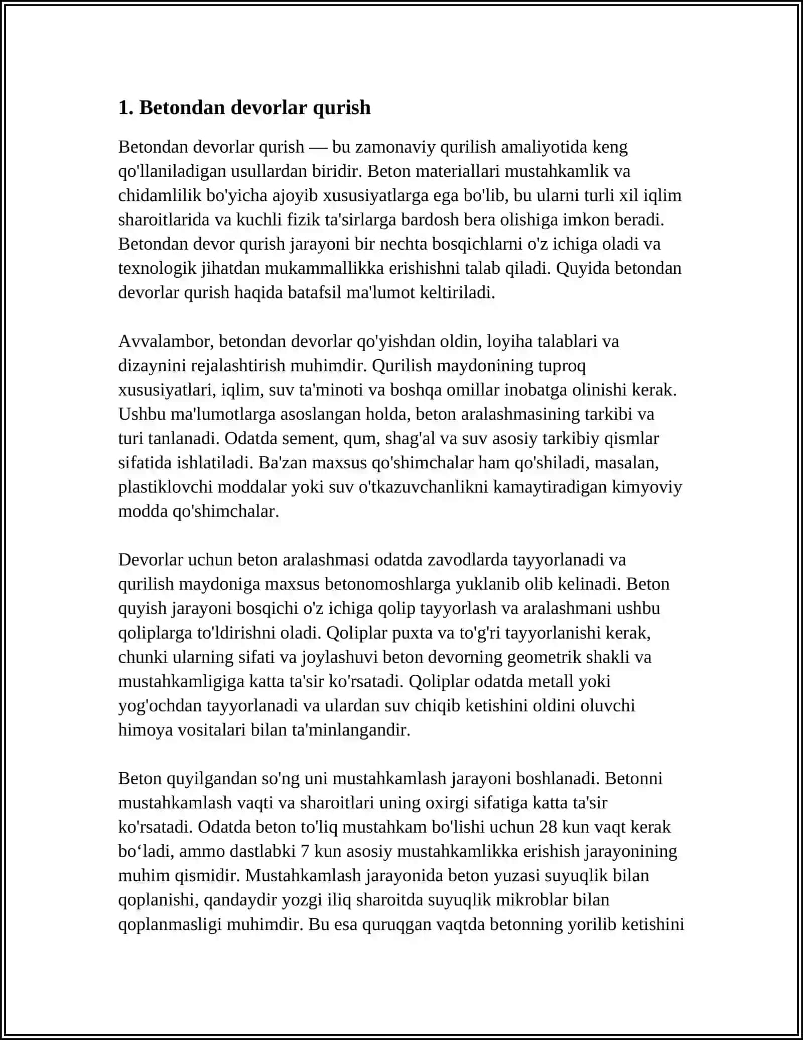 BETONDAN QILISH 3