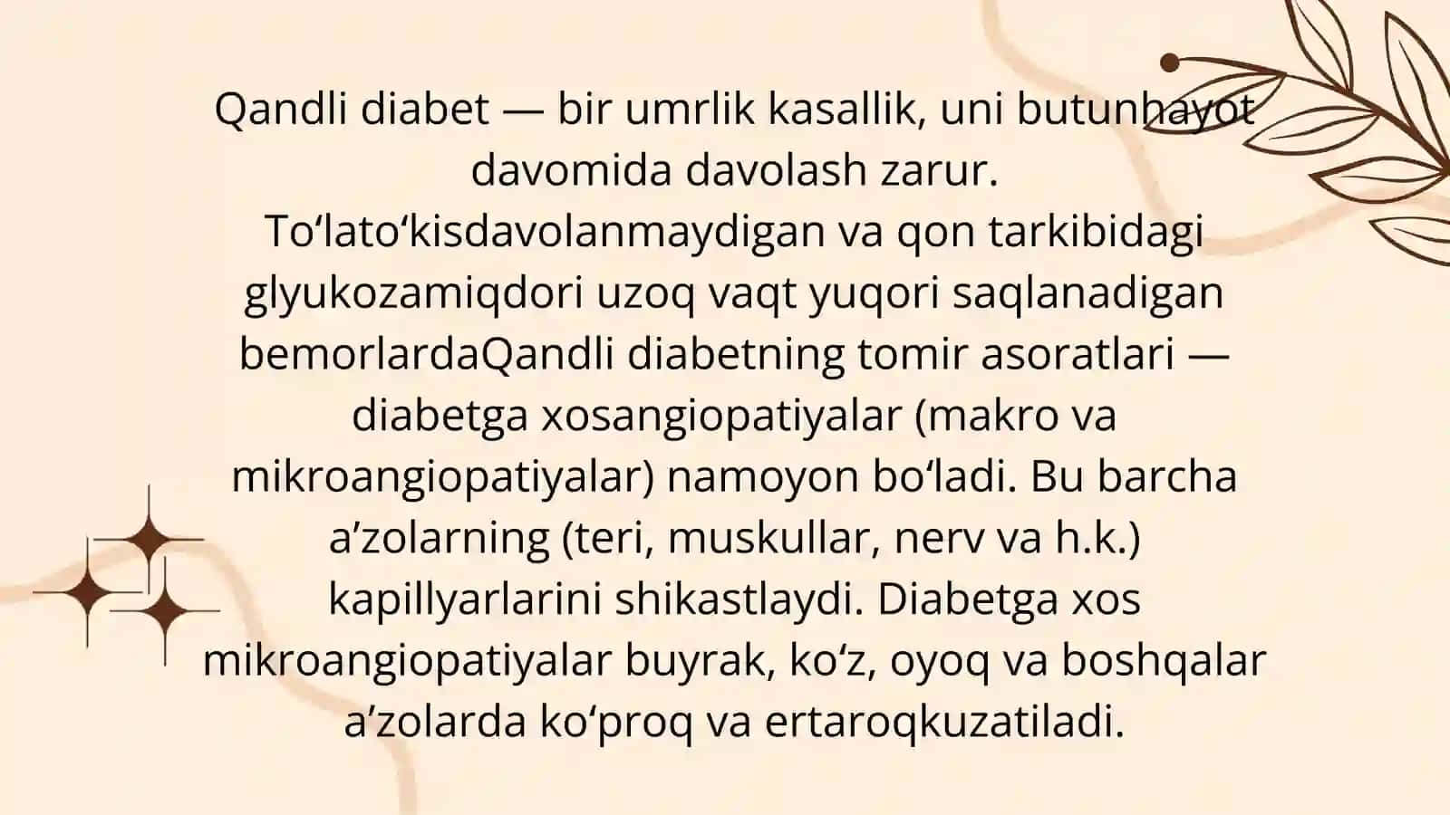 Qandli diabet va ochlikdagi ketonuriya va ketonemiya 3