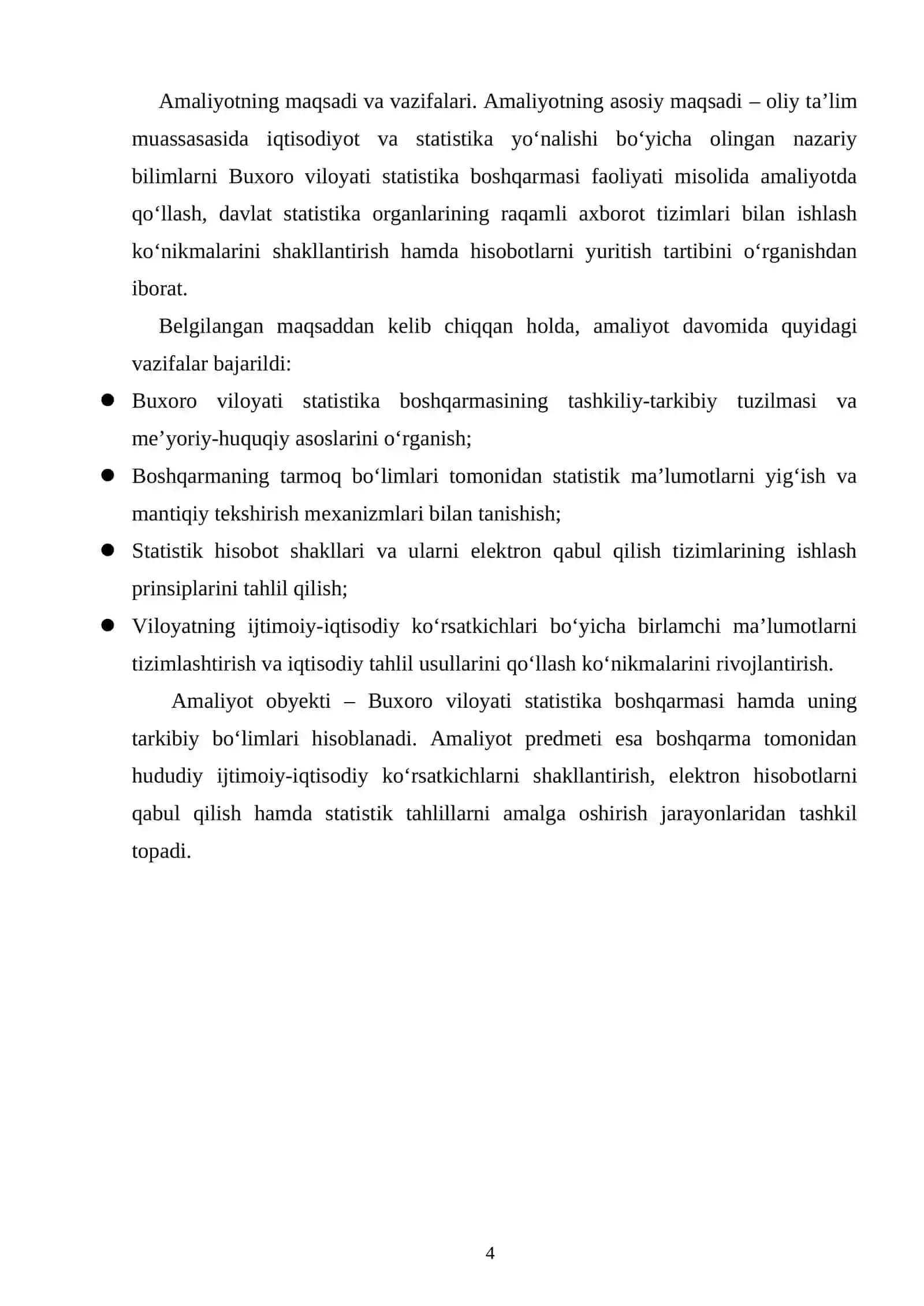 BUXORO AMALIYOT HISOBOTI     STATISTIKA HISOBOT    AMALIYOT HISOBOT STATISTIKA 3