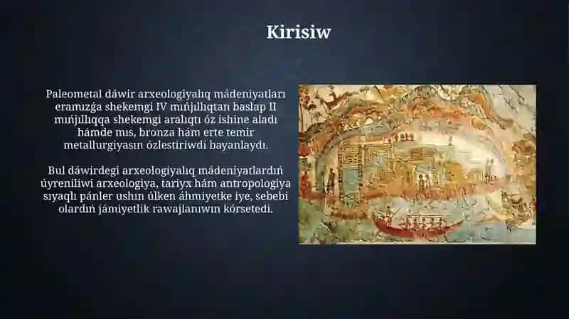 Paleometal dáwir arxeologiyalıq mádeniyatları 3