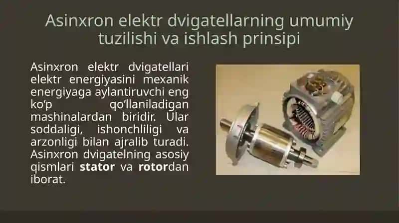 Asinxron elektr dvegatellarini ishga tushurish 3