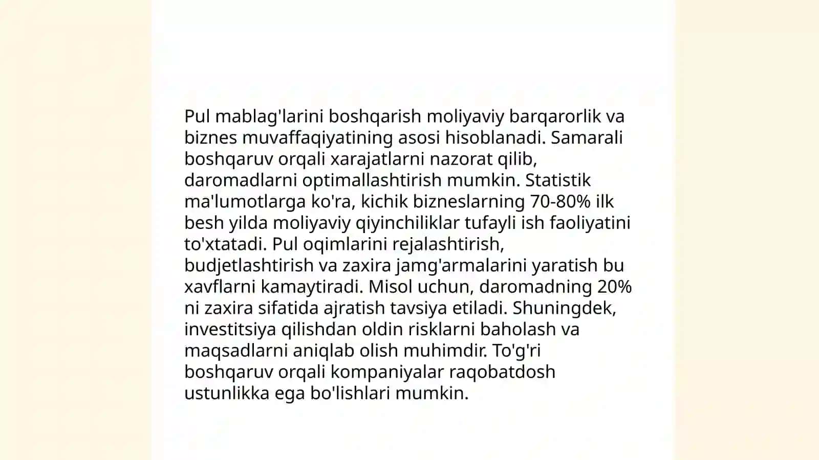 Pul mablag'lari 3