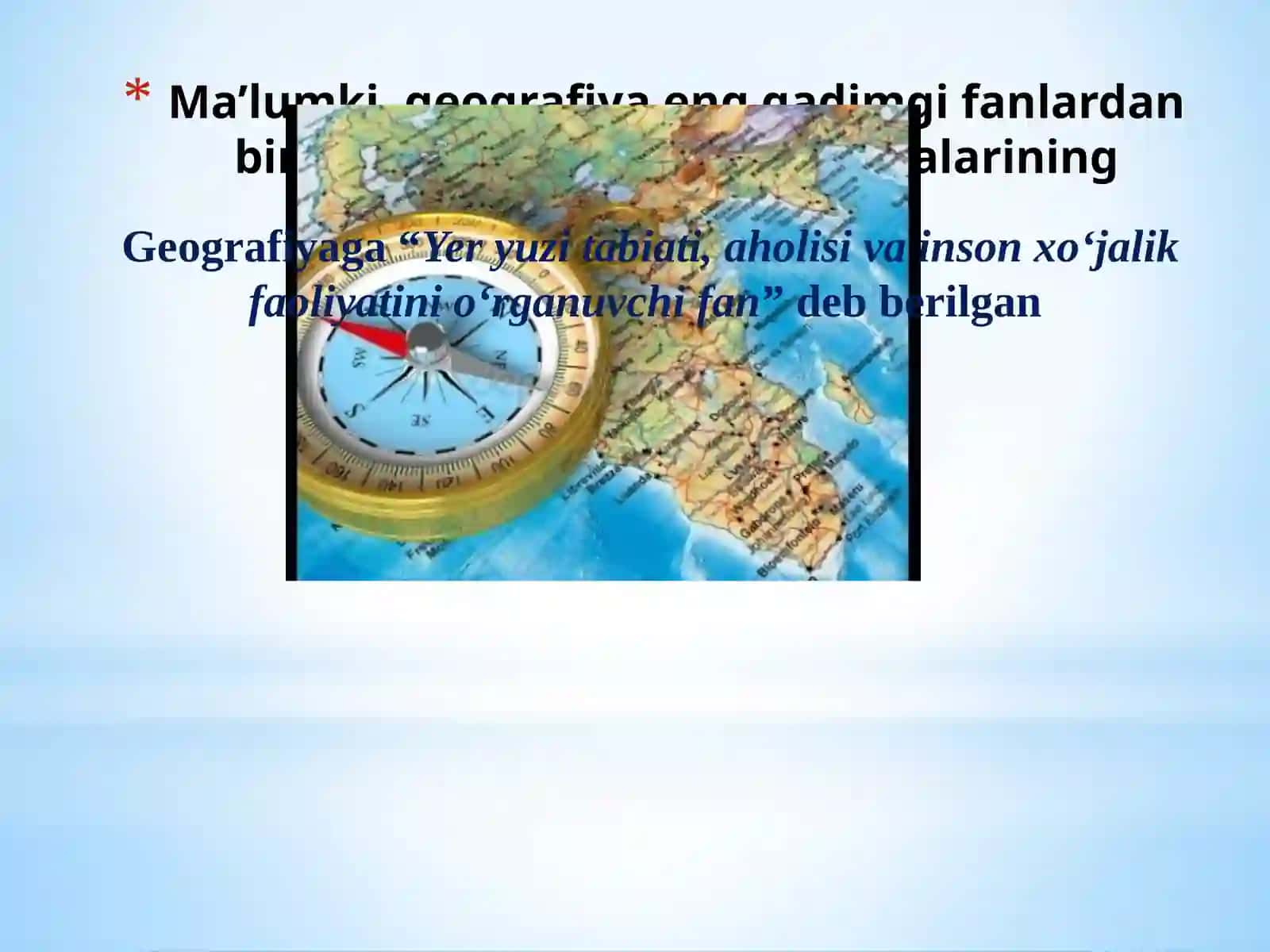 Geografiya fanlari tizimi haqida tushuncha 3