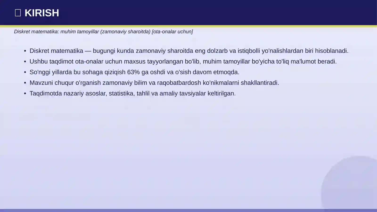 Diskret matematika: muhim tamoyillar 3