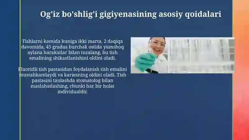 Tish gigiyenasi qoidalari va olimlari 3