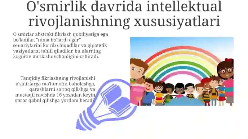 O'smirlik davrida intellektual va emotsional rivojlanish xususiyatlari 3