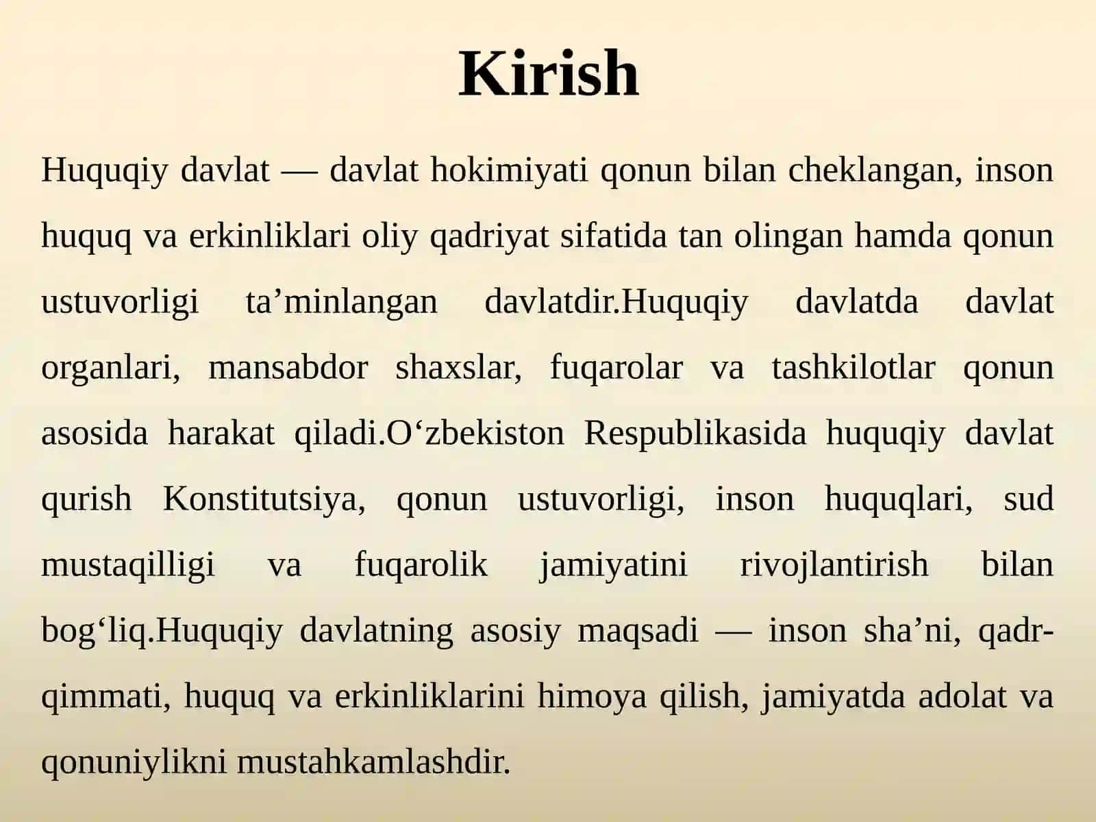 Huquqiy davlatning asosiy belgilari va prinsiplari 3