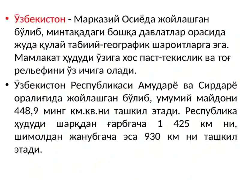 Ўзбекистон Республикасининг Маъмурий-Ҳудудий Тузилиши ва Уларнинг Минтақавий Ривожланиш Хусусиятлари 3