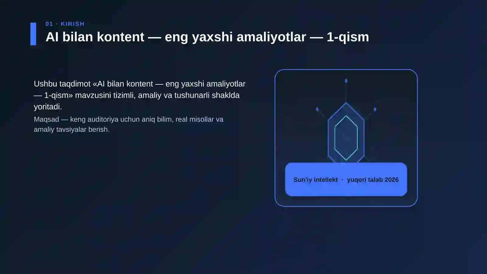 AI bilan kontent — eng yaxshi amaliyotlar — 1-qism 3