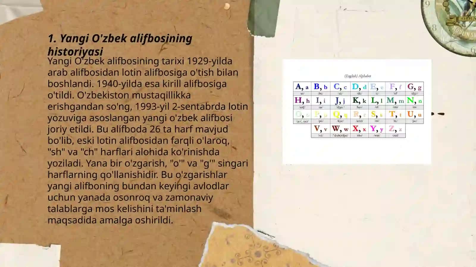 YANGI O`ZBEK ALIFBOSI 3