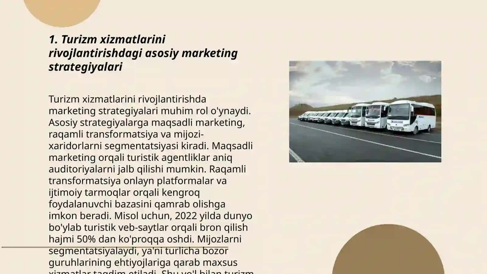 Turizm va mexmonxona xo’jaligi marketingi 3