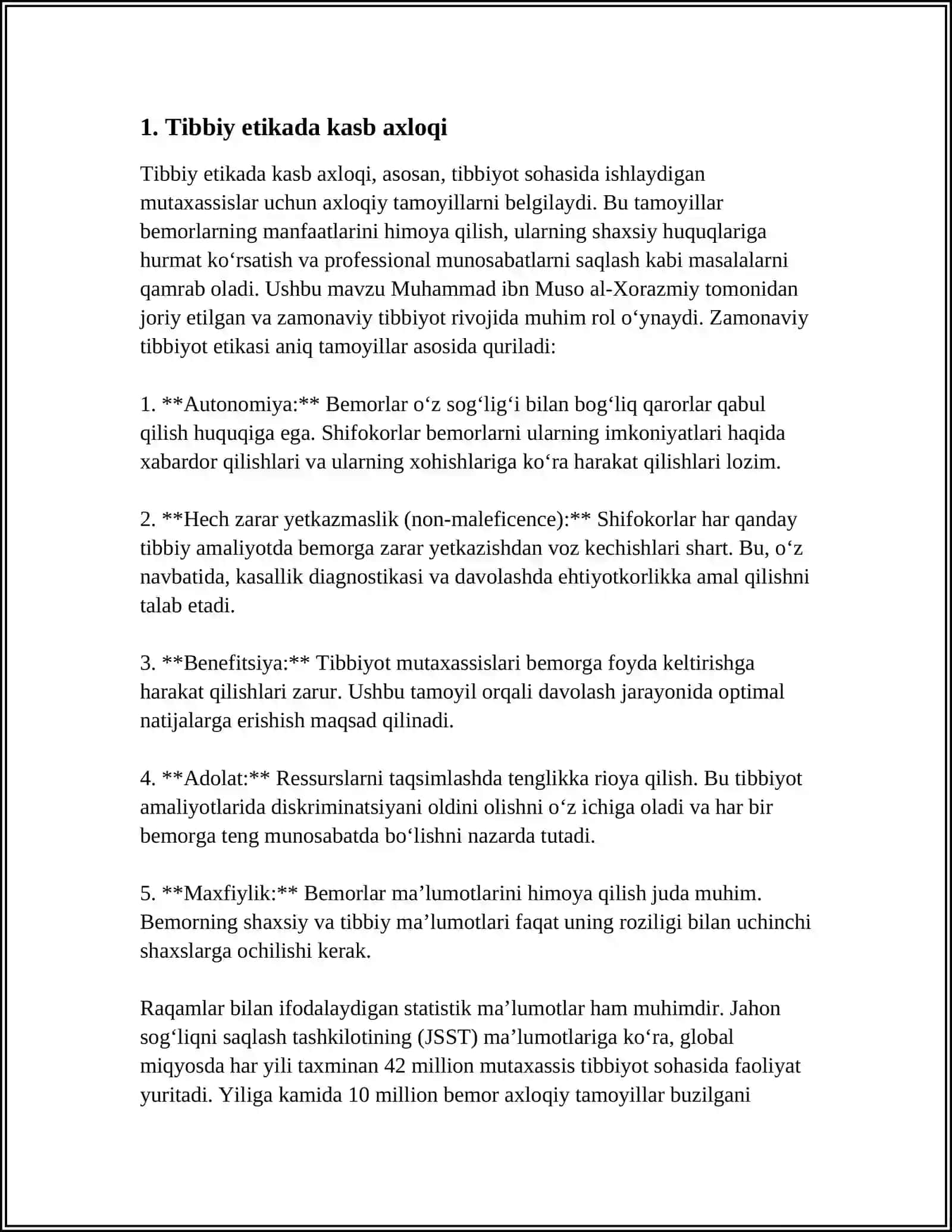 TIBBIY ETIKA VA DIANTALOGIYA ASOSLARI 3