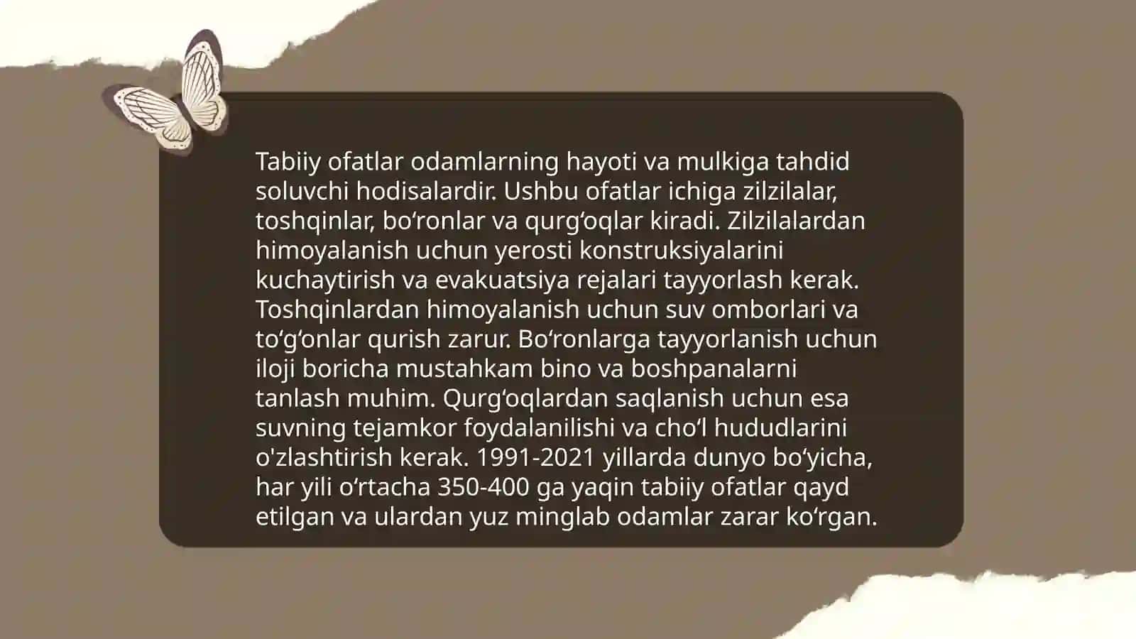 Fuqaro muhofazasi fanidan Mustaqil ishi 3