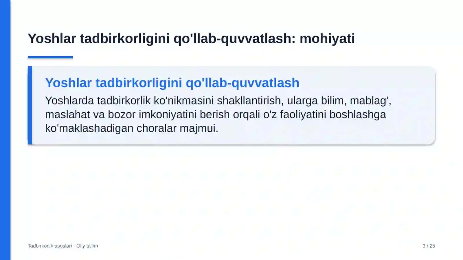 yoshlar turizmida yoshlar tadbirkorligini qo'llab quvvatlash 9651 3