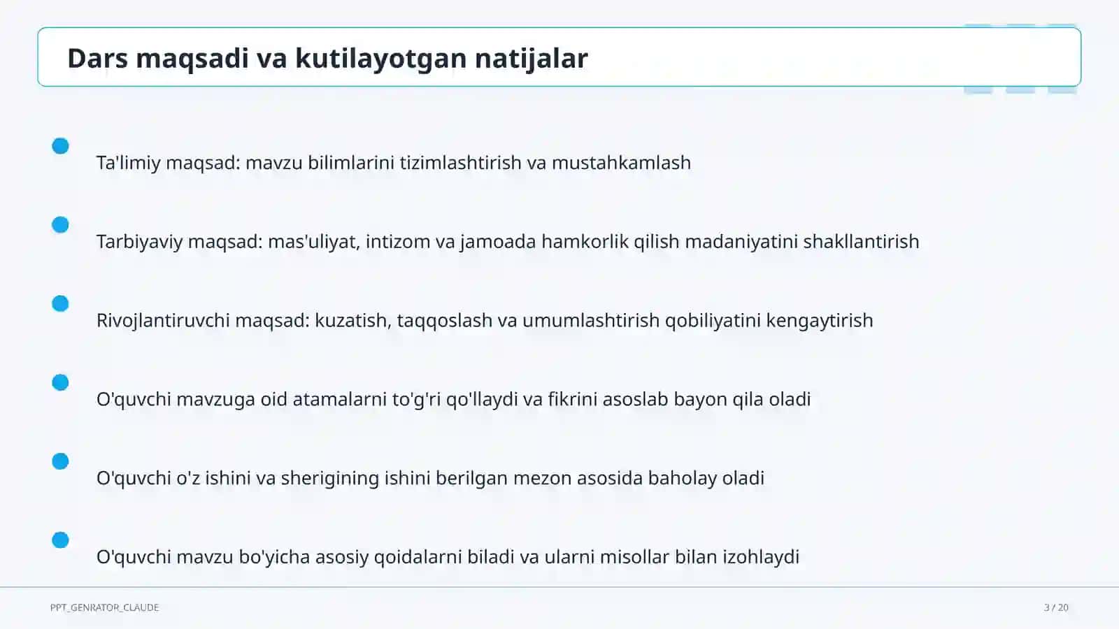Mening oilam: rus tilida so'zlashuv (3-sinf) 3