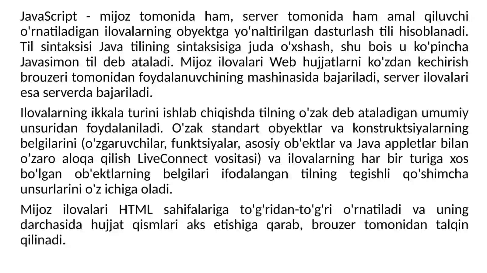 8-ma’ruza Javascript tiliasoslari 3