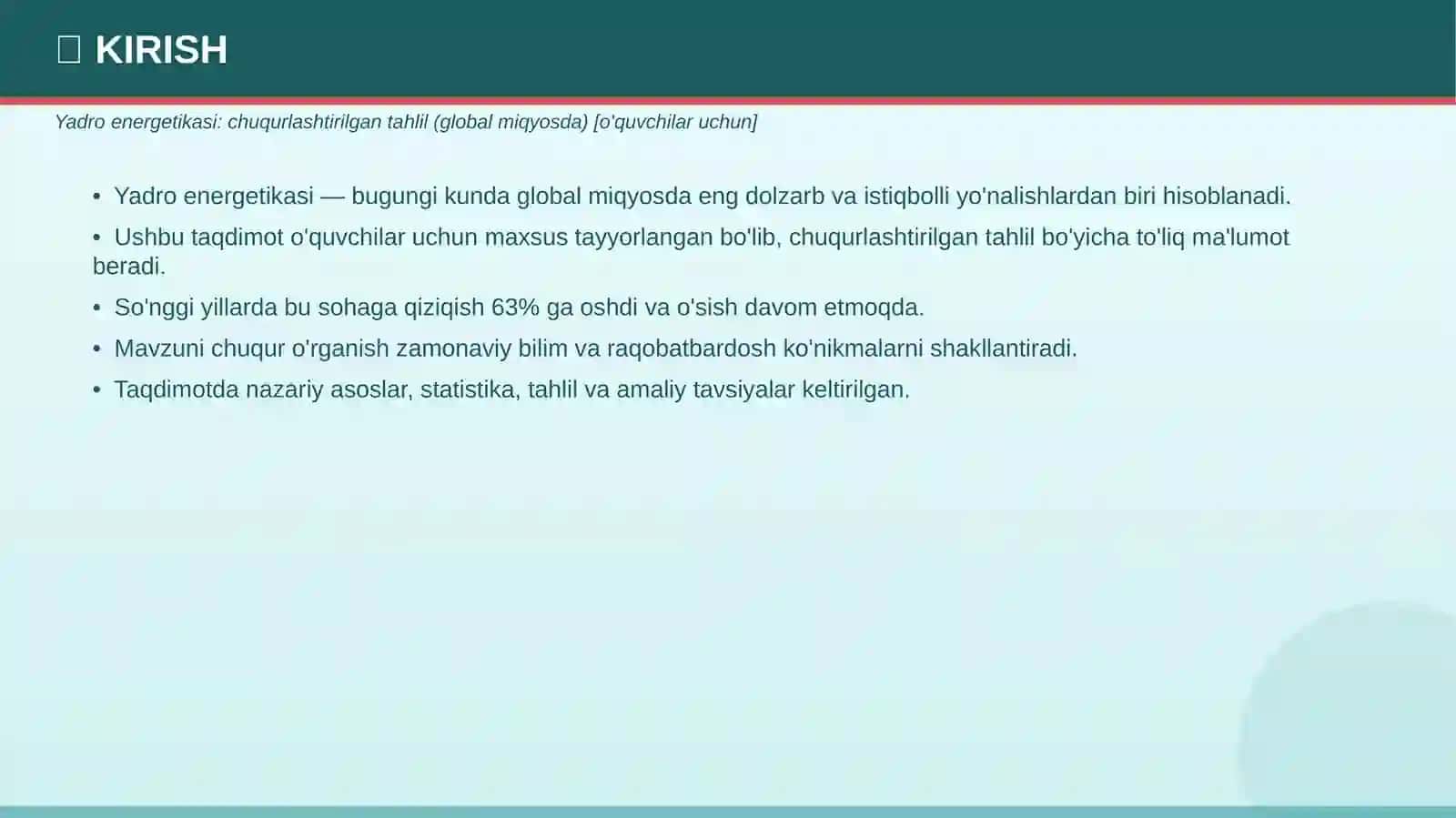YADRO ENERGETIKASI 3