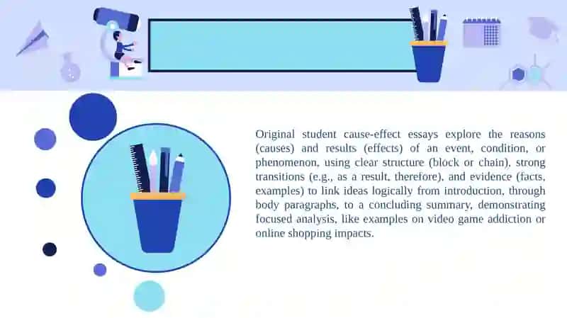 Original student writing: cause - effect essay 3