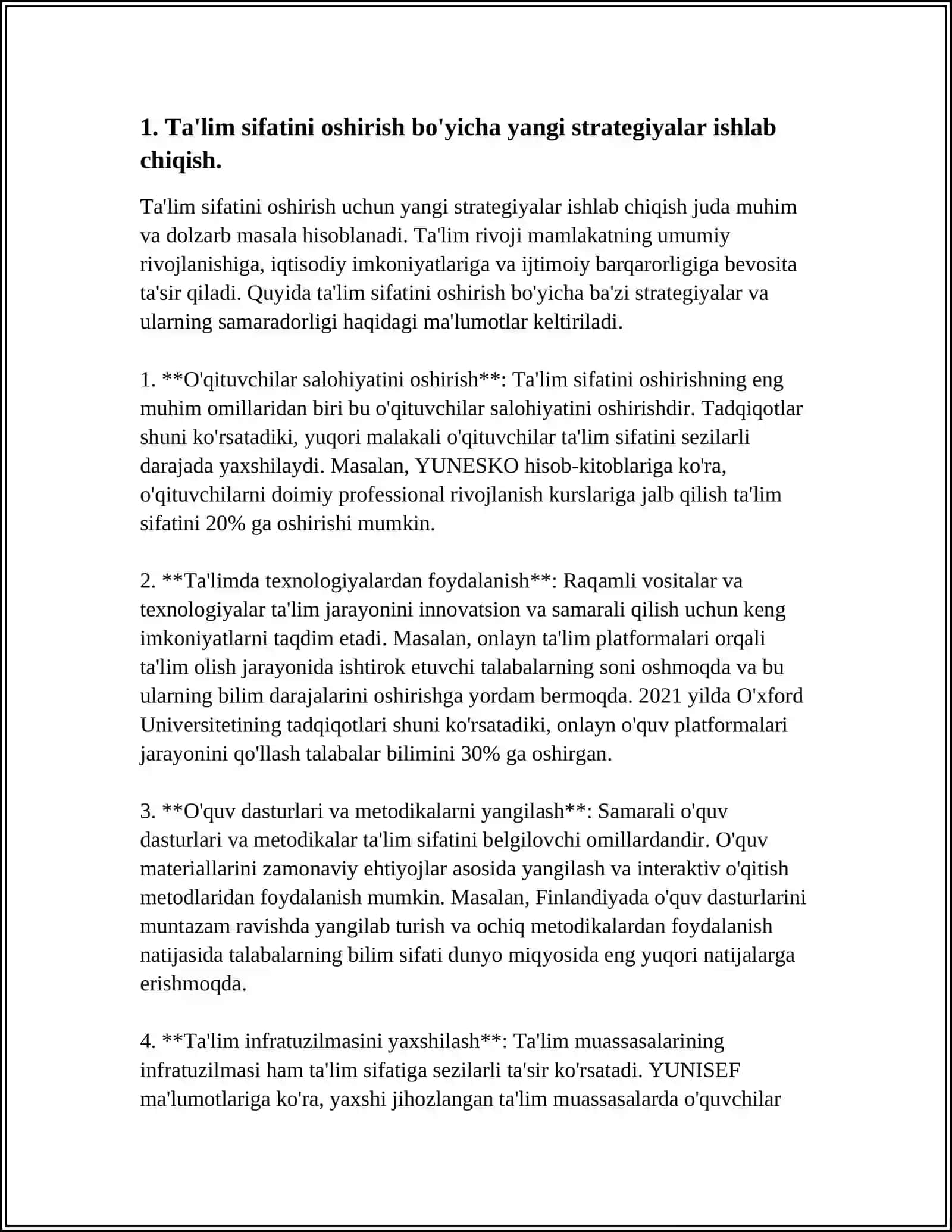 TARAQQIYOT STRATEGIYASI: TA’LIM SIFATINI OSHIRISH 3