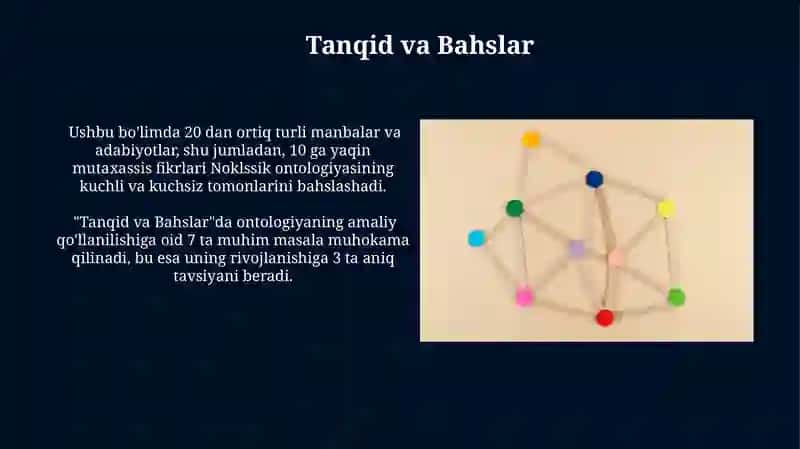 Noklssik ontologiya yoʻnalishlari va mohiyati 3