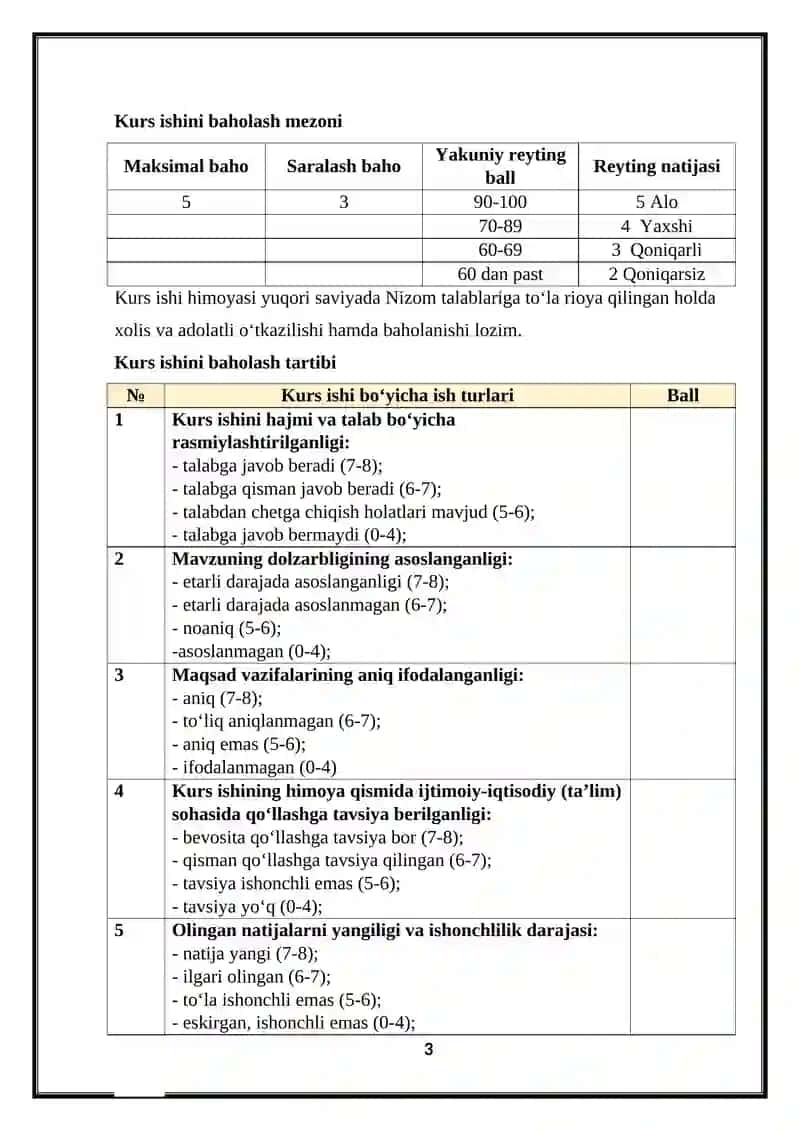 Mobil ilovalar yaratish fanidan Bilimni testlash  mavzusida KURS ISHI 3