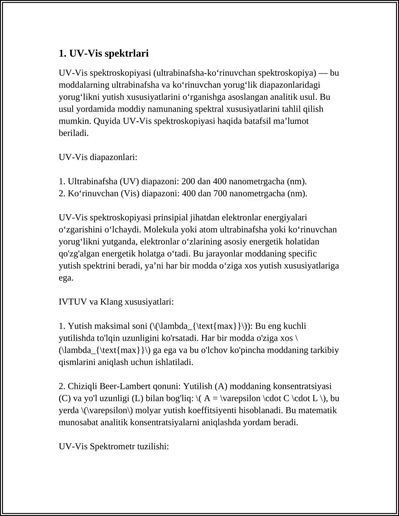 UV-Vis spektroskopiyasi 3