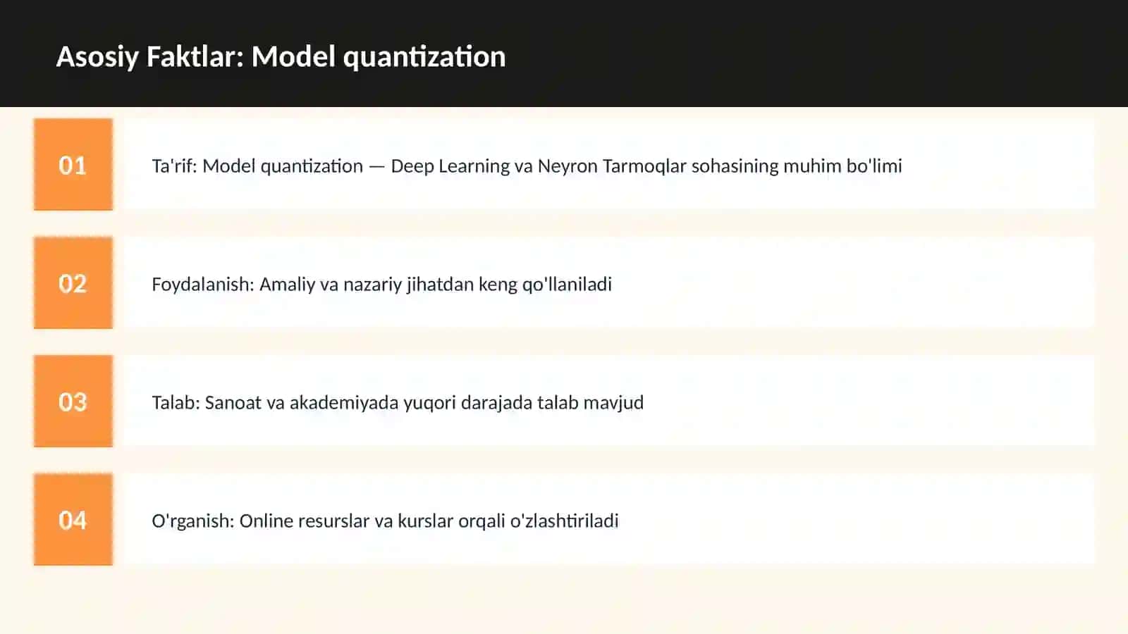 Model quantization 3