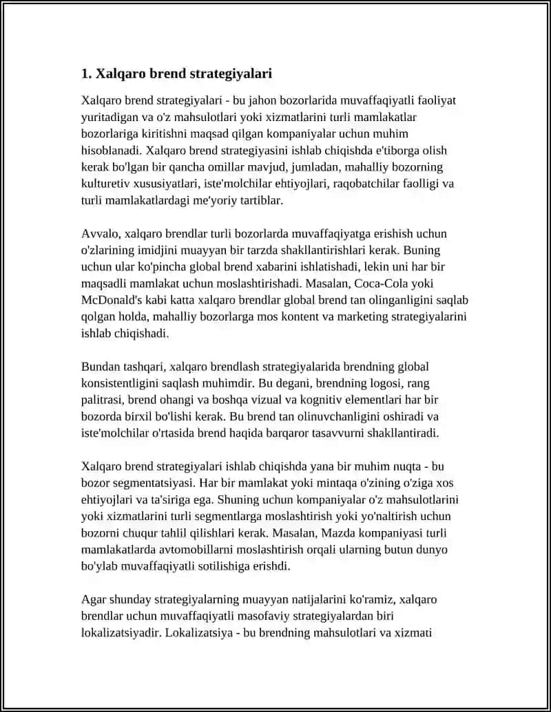 Xalqaro brend strategiyalari 3