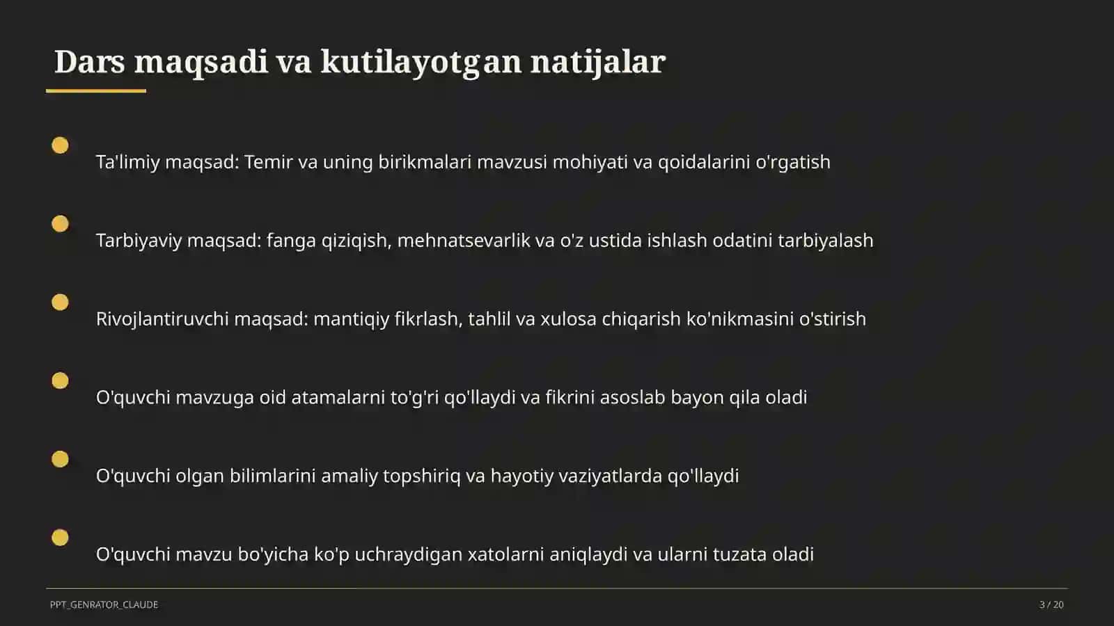 Temir va uning birikmalari (9-sinf) 3