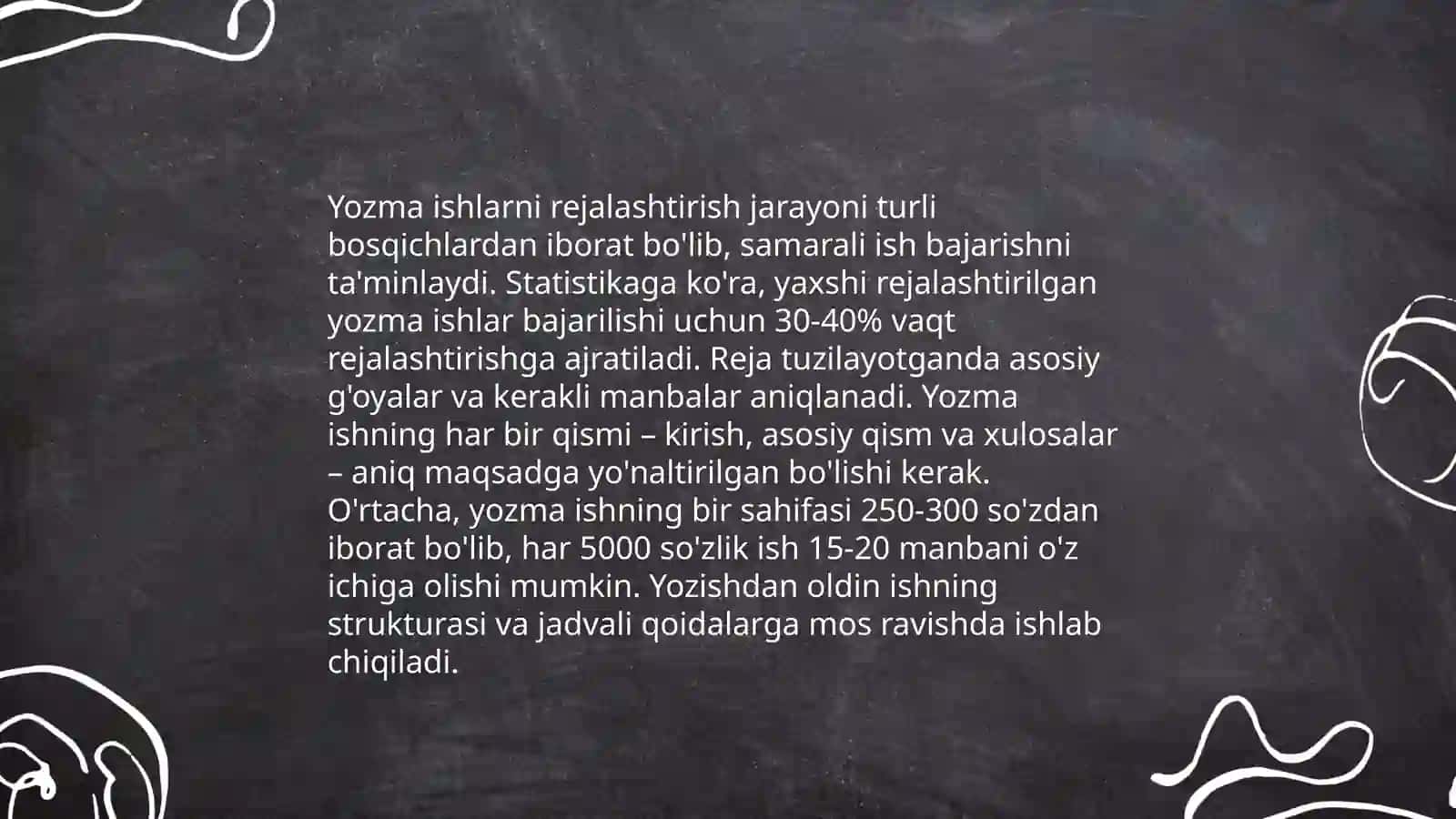 Yozma ishlarni tashkil etish metodikasi 3