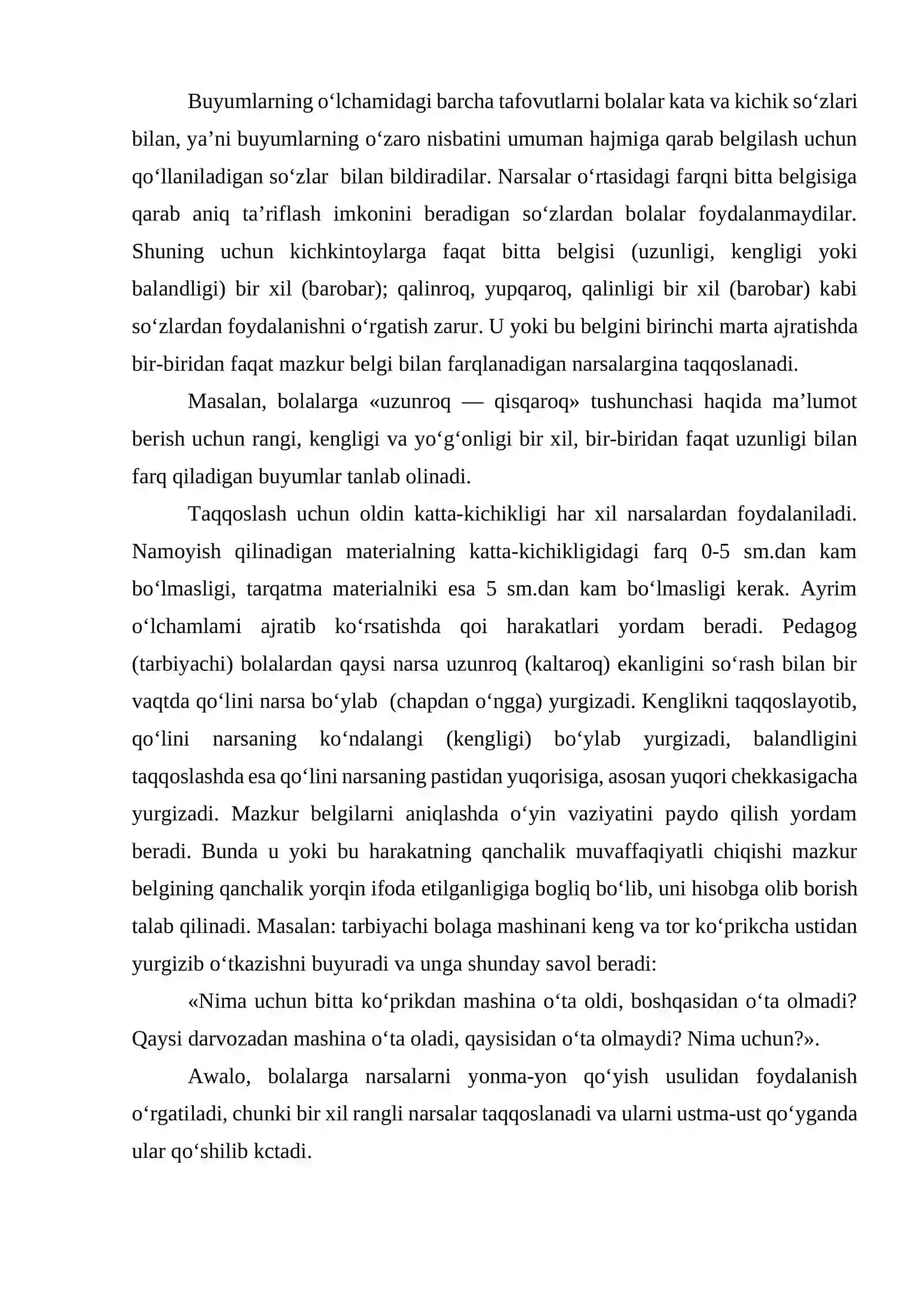 Elementara matematik tasavvurlarni shakllantirish metodikasi fanidan 3