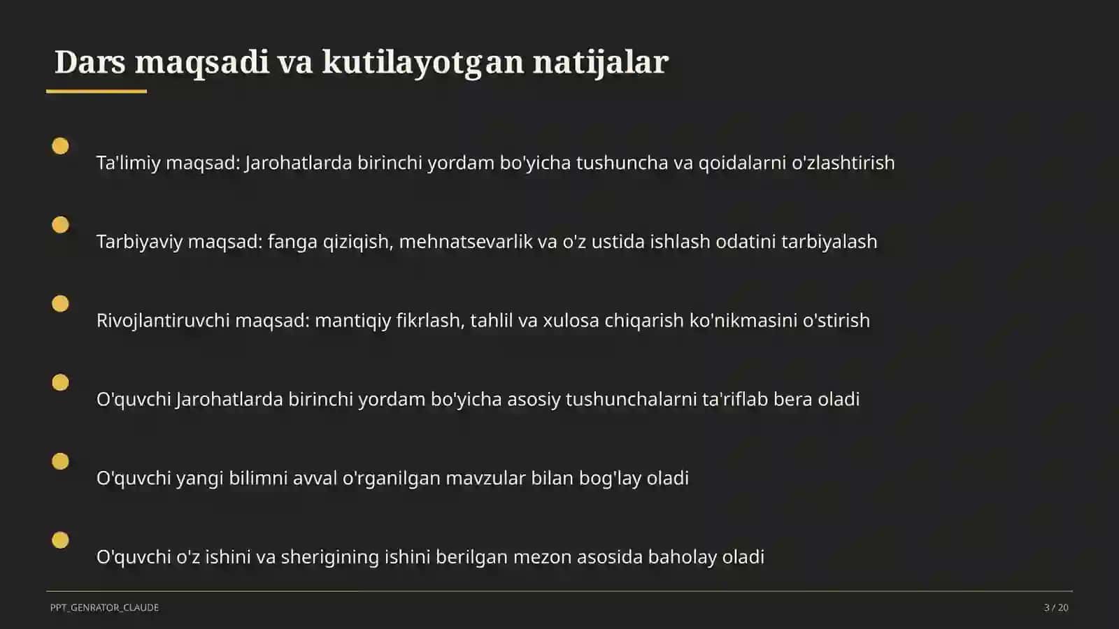 Jarohatlarda birinchi yordam 3