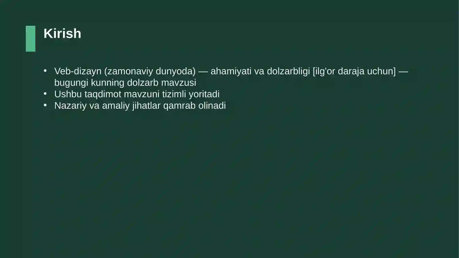Veb-dizayn (zamonaviy dunyoda) — ahamiyati va dolzarbligi [ilg'or daraja uchun] 3