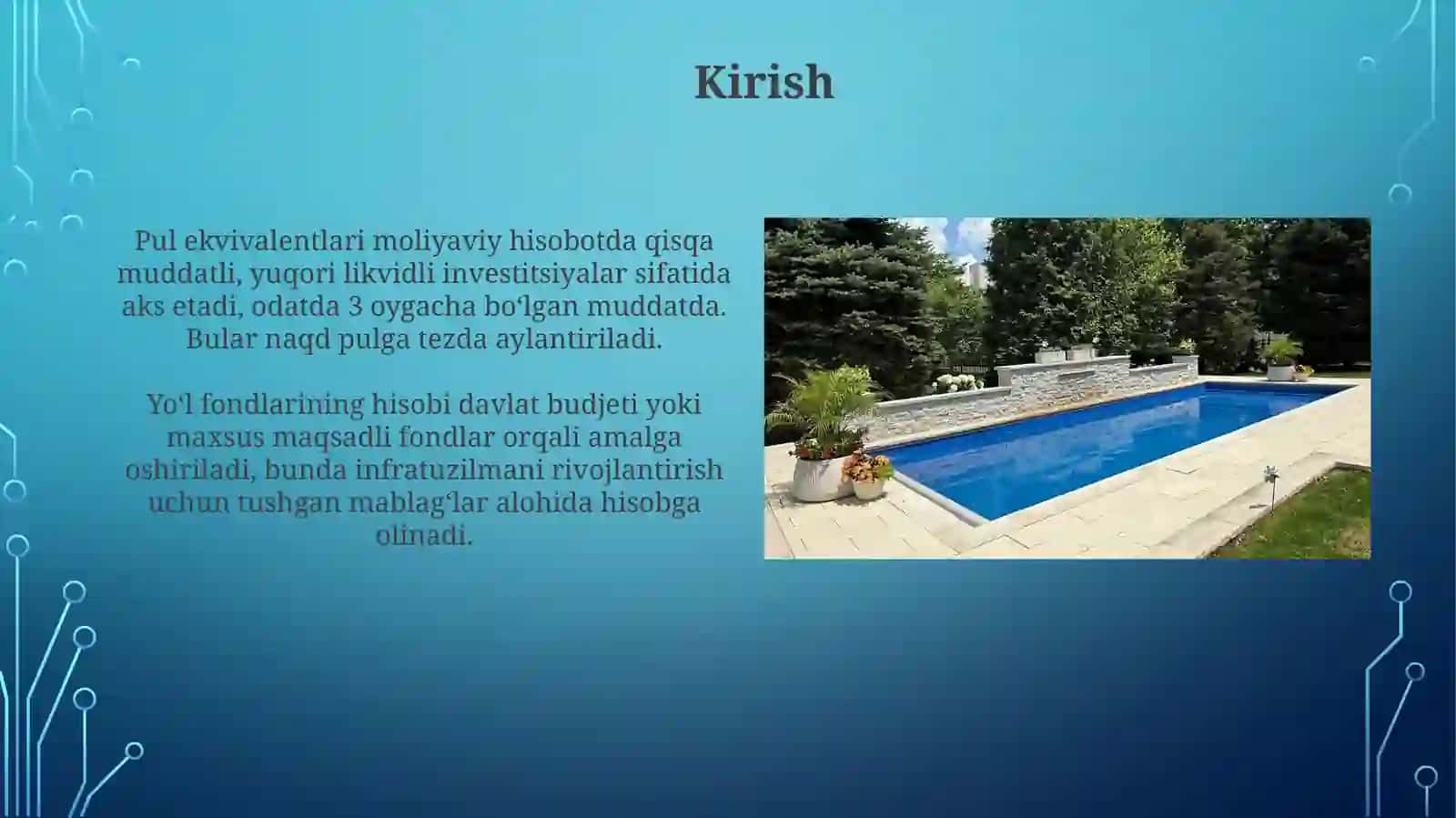 Pul ekvivalenti, yoldagi pullar hisobi. 3