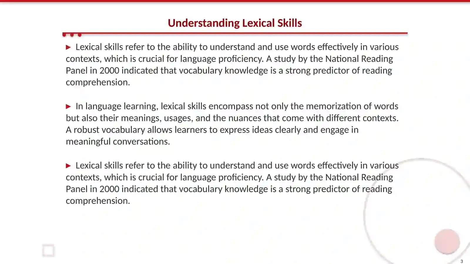 Teaching Lexical Skills 3