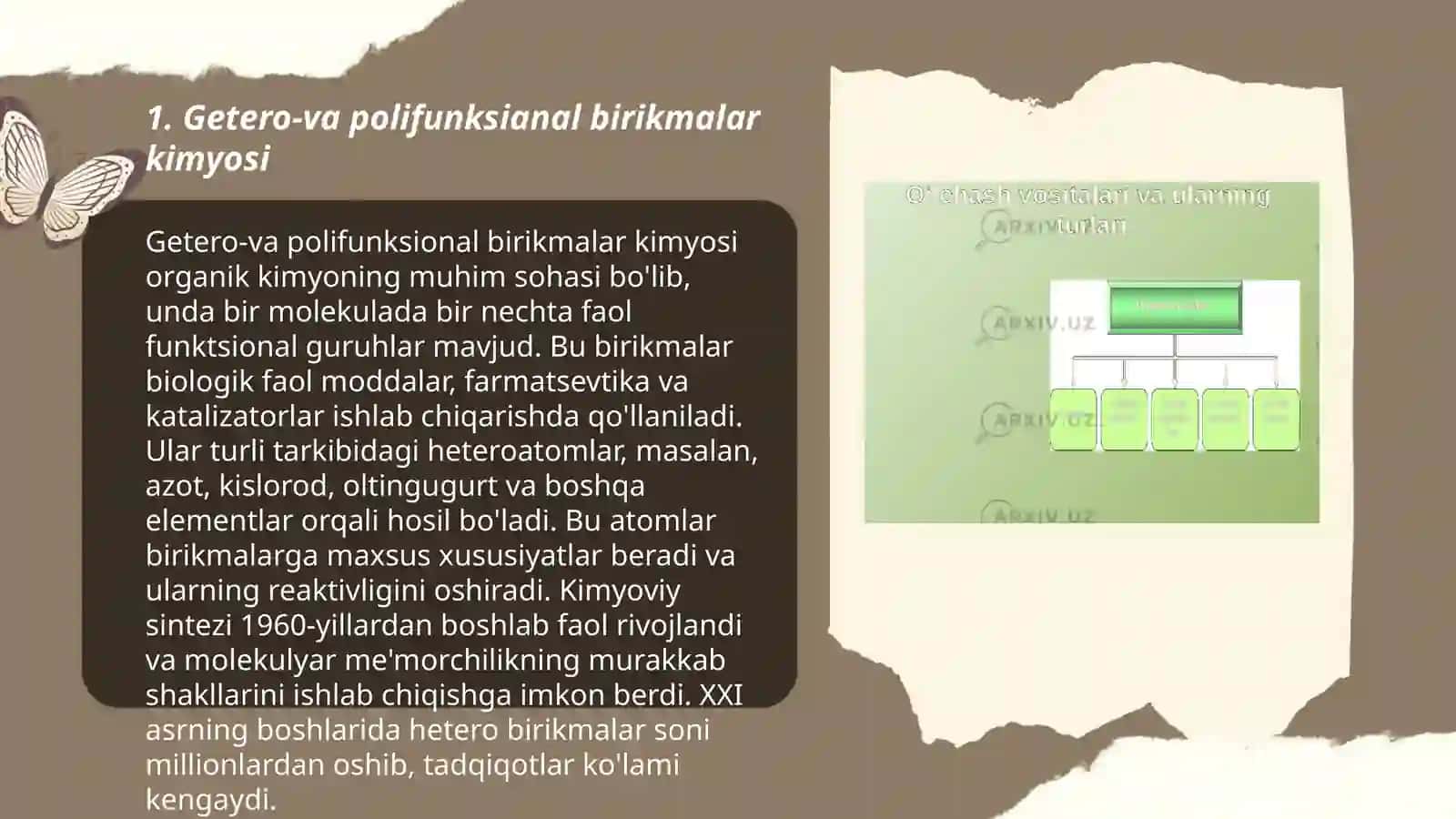 Getero-va polifunksianal birikmalar asosida ishlab chiqariladigan zamonaviy dori vositalari 3
